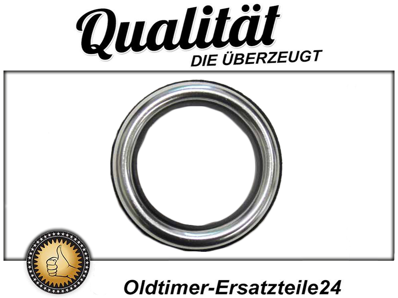 Large aluminum rosette with seal over Mercedes ignition lock - Image 4