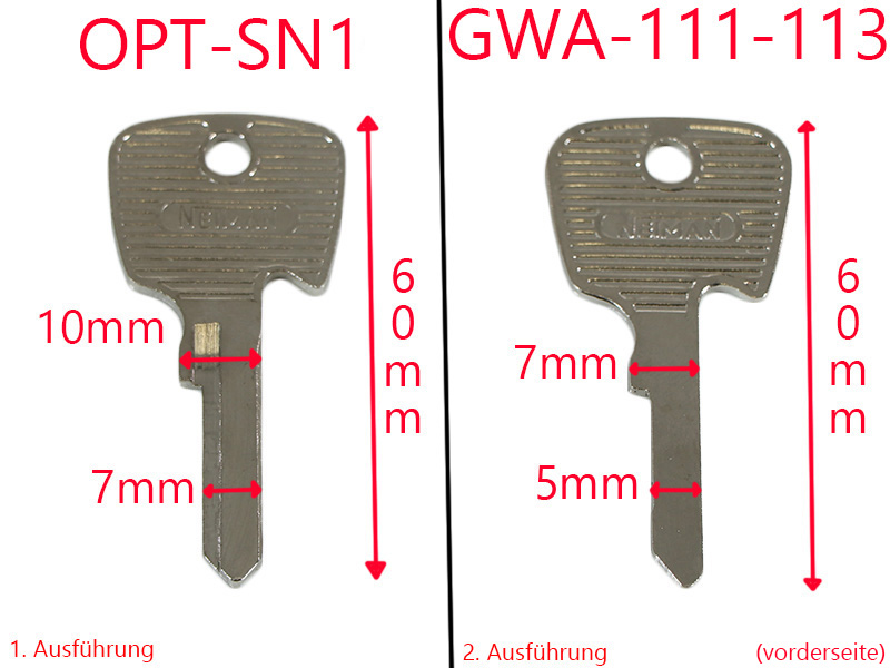 Ignition key blank for Mercedes ignition lock - Image 3