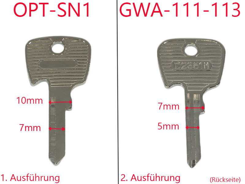 Ignition key blank for Mercedes ignition lock - Image 5
