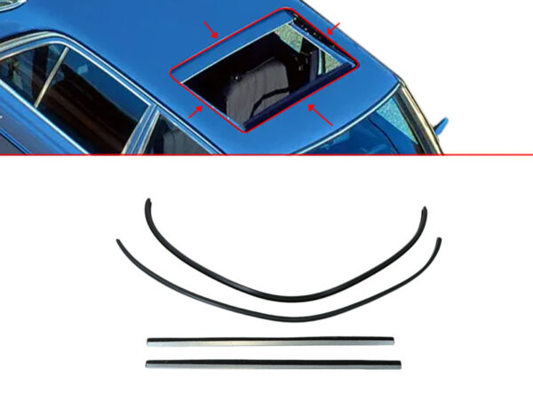 Sunroof seal set for Mercedes W 115 W116 W123