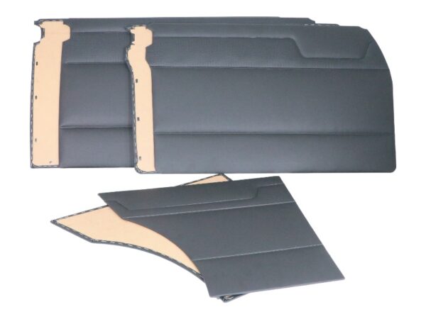 Door panel set black 6 pieces for Mercedes Benz W115 long version