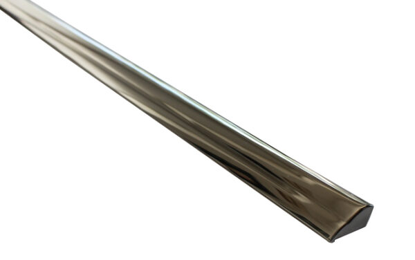 Chrome-plated brass trim strip door top for Mercedes W113