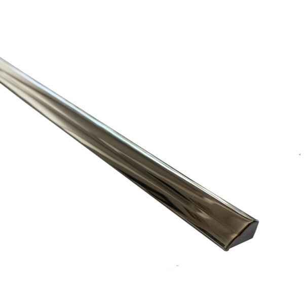Chrome-plated brass trim strip door top for Mercedes W113 - Image 5