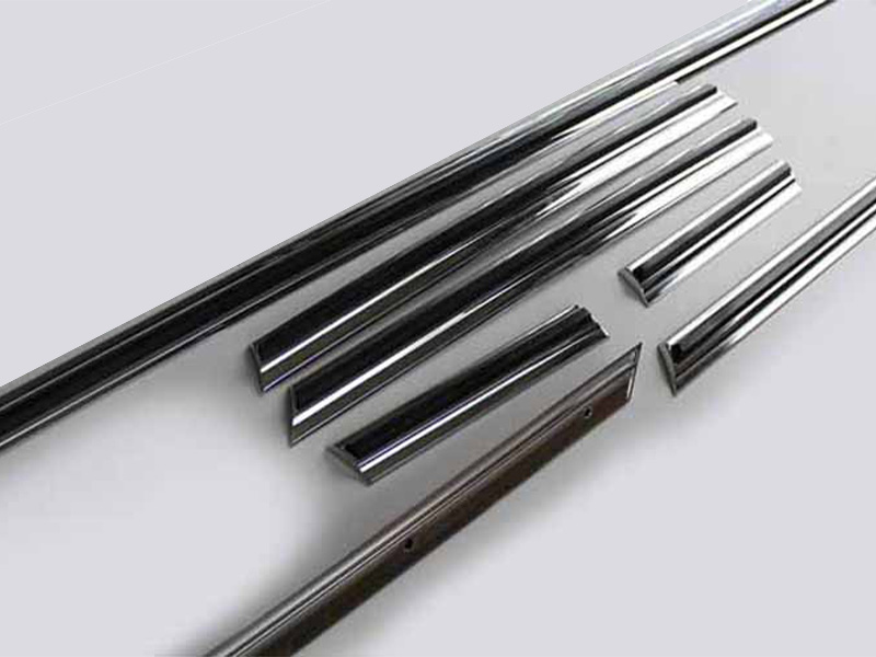 Chrome trim set with bumper rubber for Mercedes W113 Pagoda - Image 2