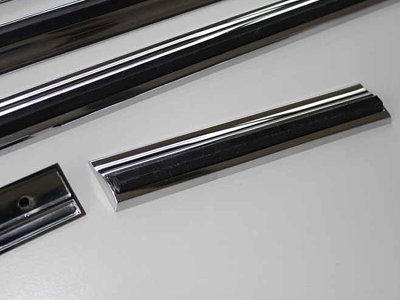 Chrome trim set with bumper rubber for Mercedes W113 Pagoda - Image 4