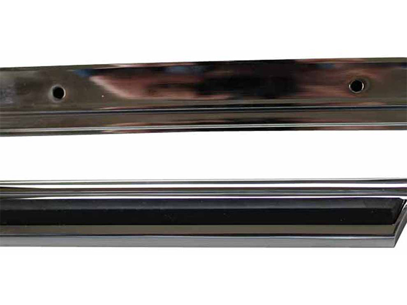 Chrome trim set with bumper rubber for Mercedes W113 Pagoda - Image 5