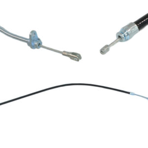 Left handbrake cable for Mercedes R107 with coupling axle