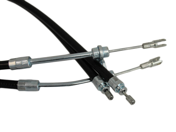 2-piece handbrake cable set for Mercedes R107 V8 with coupling axle - Image 2