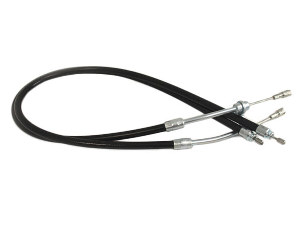2-piece handbrake cable set for Mercedes R107 V8 with coupling axle - Image 3