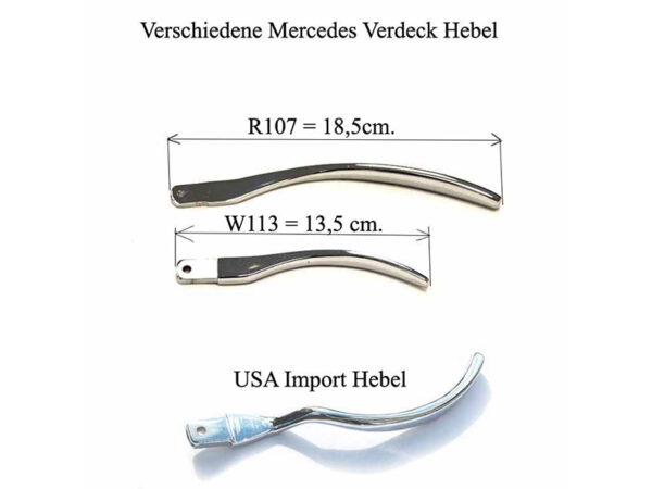 Soft top handle for Mercedes W113 Pagoda - Image 4