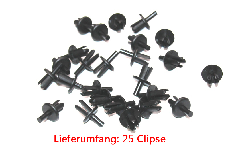 25 expanding rivets underbody clip for Mercedes R107