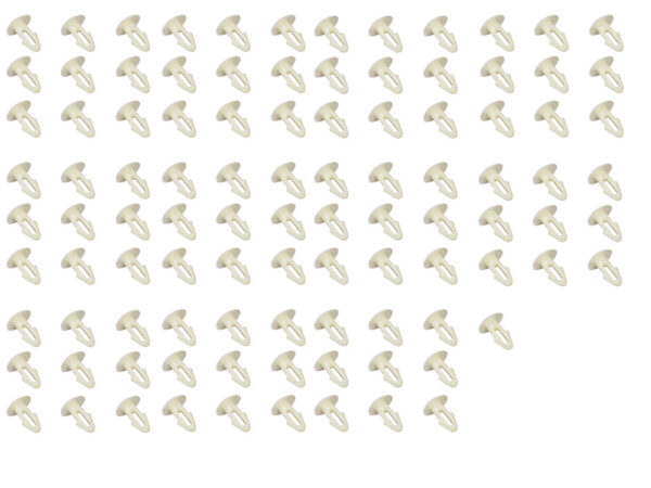100 clips for door seal Mercedes R107 W108 W114 W115 W116 W123 W126 - Image 2