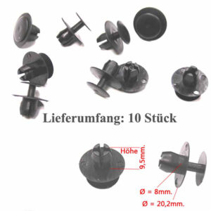 10 x Expanding rivets for fastening engine insulation mats & panels & much more