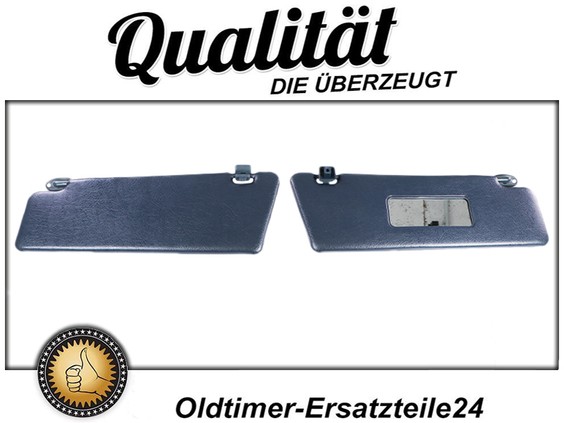 Blue sun visors for Mercedes W124 / W201 - Image 2