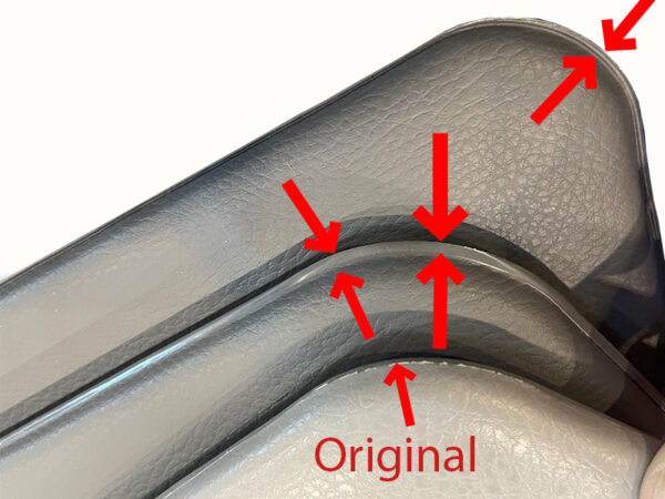 Sun visors gray for Mercedes R107 280-500SL - Image 6
