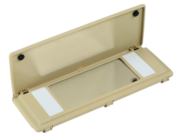 Make-up mirror for Mercedes R107 SL sun visor - cream beige - Image 2