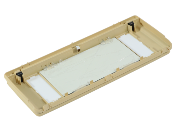 Make-up mirror for Mercedes R107 SL sun visor - cream beige - Image 5