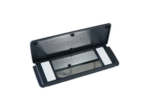 Blauer Schminkspiegel fuer Mercedes R129 / W124 Cabrio Sonnenblende