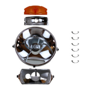 Reflector set for Mercedes W113 Bosch Bilux headlights
