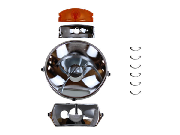 Reflector set for Mercedes W113 Bosch Bilux headlights