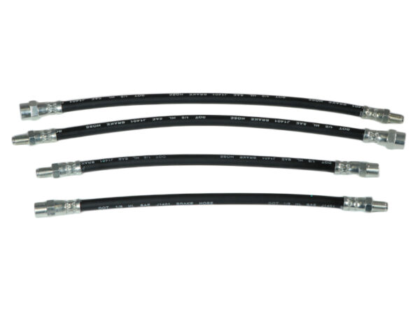 4x brake hoses front and rear for Mercedes W123 W124 W126 W201 R129