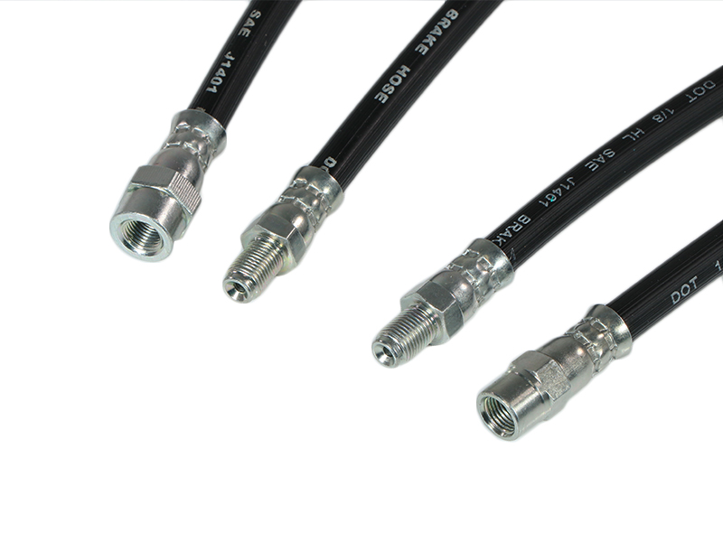 4x brake hoses front and rear for Mercedes W123 W124 W126 W201 R129 - Image 2