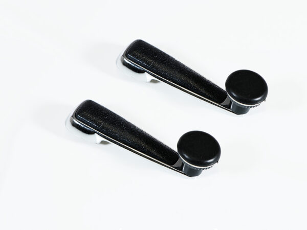 Window crank set with black insert for Mercedes classic cars
