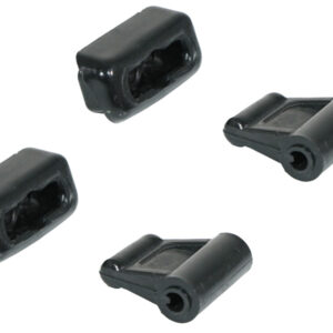2x clip set for Mercedes R107 sun visor - black