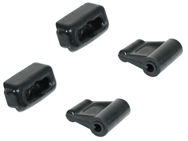 2x clip set for Mercedes R107 sun visor - black