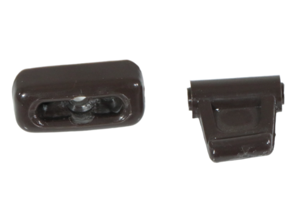 Clips set for Mercedes R107 sun visor - brown - Image 2