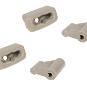 2x clip set for Mercedes R107 sun visor - mushroom