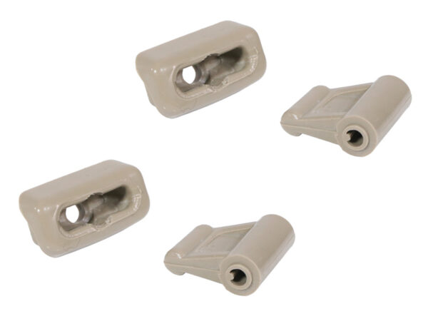 2x clip set for Mercedes R107 sun visor - mushroom