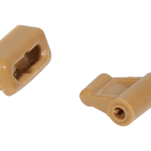 Clips set for Mercedes R107 sun visor - palomino / saffron