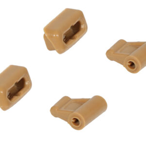 2x clip set for Mercedes R107 sun visor - palomino