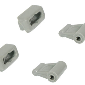 2x clip set for Mercedes R107 sun visor - gray