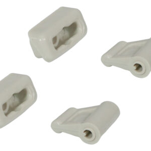 2x clip set for Mercedes R107 sun visor - parchment