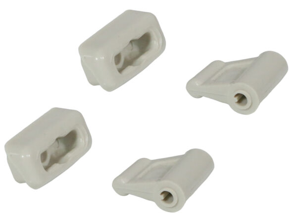 2x clip set for Mercedes R107 sun visor - parchment