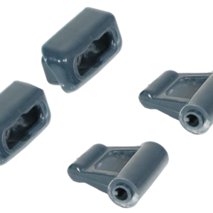 2x clip set for Mercedes R107 sun visors - blue