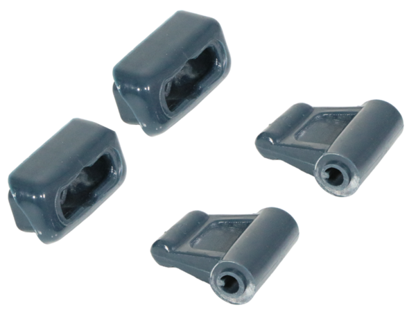 2x clip set for Mercedes R107 sun visors - blue