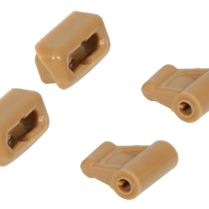 2x clip set for Mercedes R107 sun visors - palomino