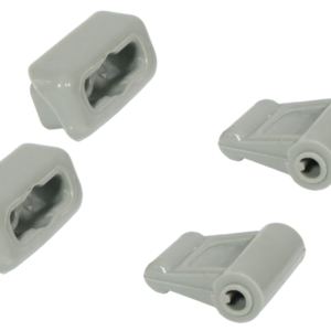2x clip set for Mercedes R107 sun visors - gray
