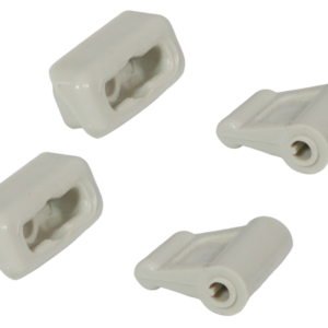 2x clip set for Mercedes R107 sun visors - parchment