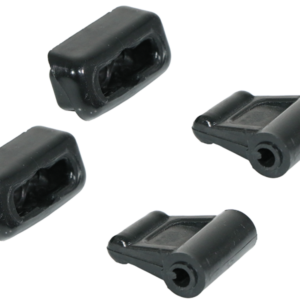 2x clip set for Mercedes R107 sun visors - black