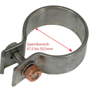 Stainless Steel Exhaust clamp 47.5mm