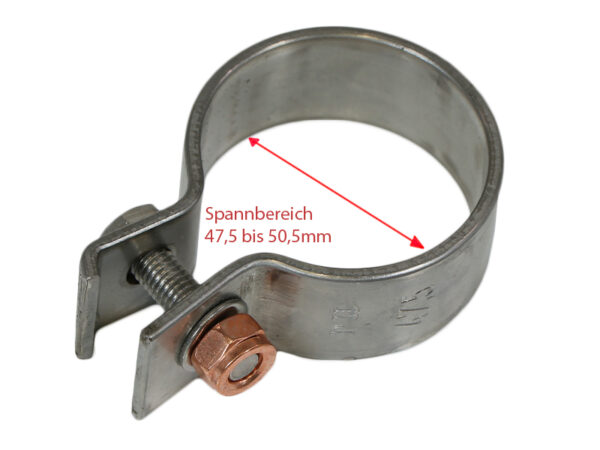 Stainless Steel Exhaust clamp 47.5mm