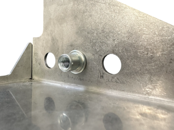 Stainless steel holder for ABS block front right on Mercedes R107 - Image 7