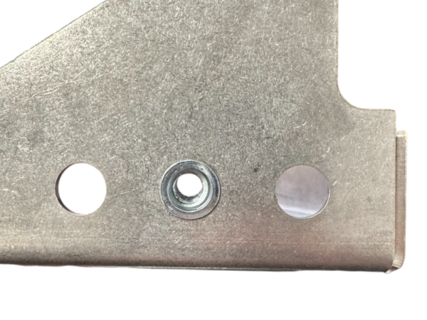 Stainless steel holder for ABS block front right on Mercedes R107 - Image 8