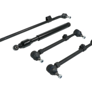 1 set of tie rods + steering rod with steering damper for Mercedes W124 up to 08/89