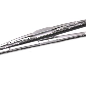 2 silver wiper blades for Mercedes W116 windshield wipers