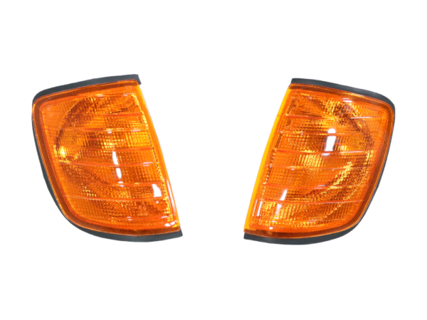 1 set of headlights H4/H3 with LWR + indicators in yellow for Mercedes W124 - Image 3